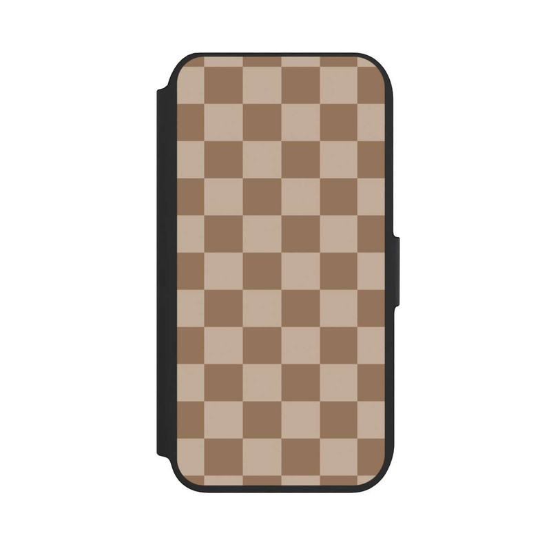 iPhone SE 2022 NIVOflip Brown check