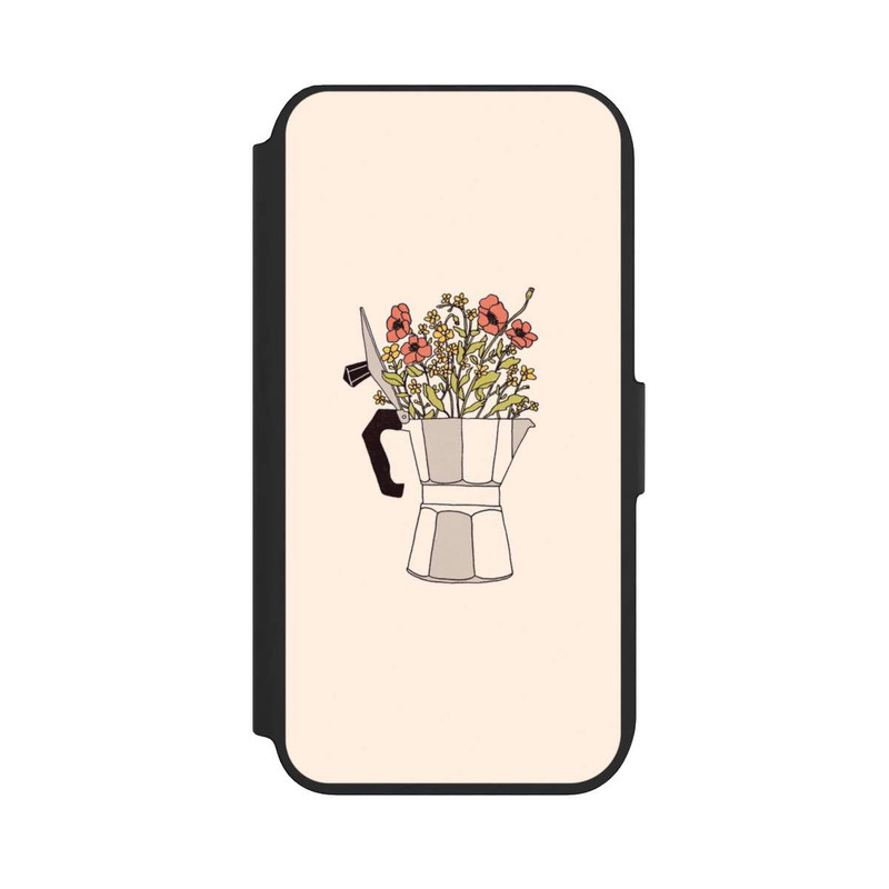 iPhone SE 2022 NIVOflip Fleurs Moka
