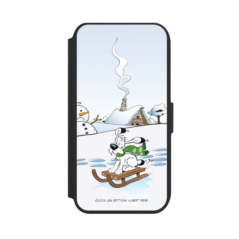 iPhone SE 2022 NIVOflip Idefix rides a sleigh