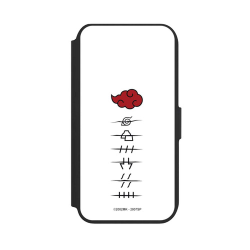 Apple iPhone SE (2022) NIVOflip Akatsuki Mitgliedersymbole Weiß