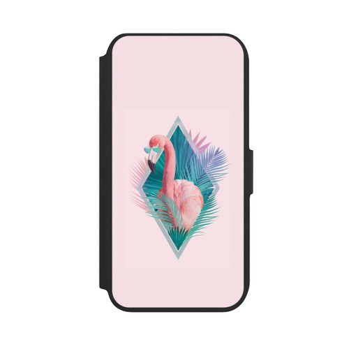 Apple iPhone SE (2022) NIVOflip Tropical Leaves Flamingo