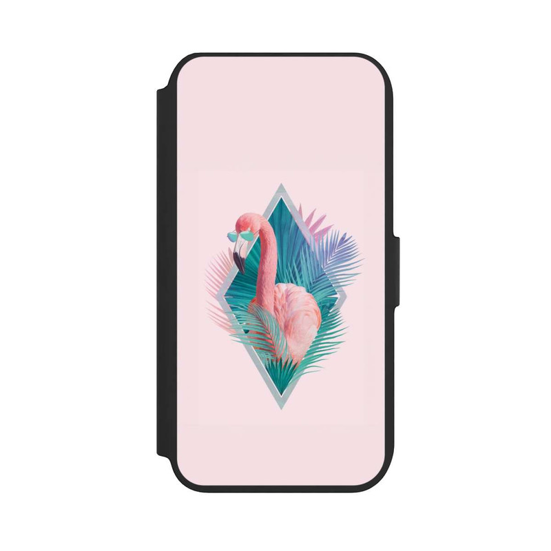 iPhone SE 2022 NIVOflip Tropical Leaves Flamingo