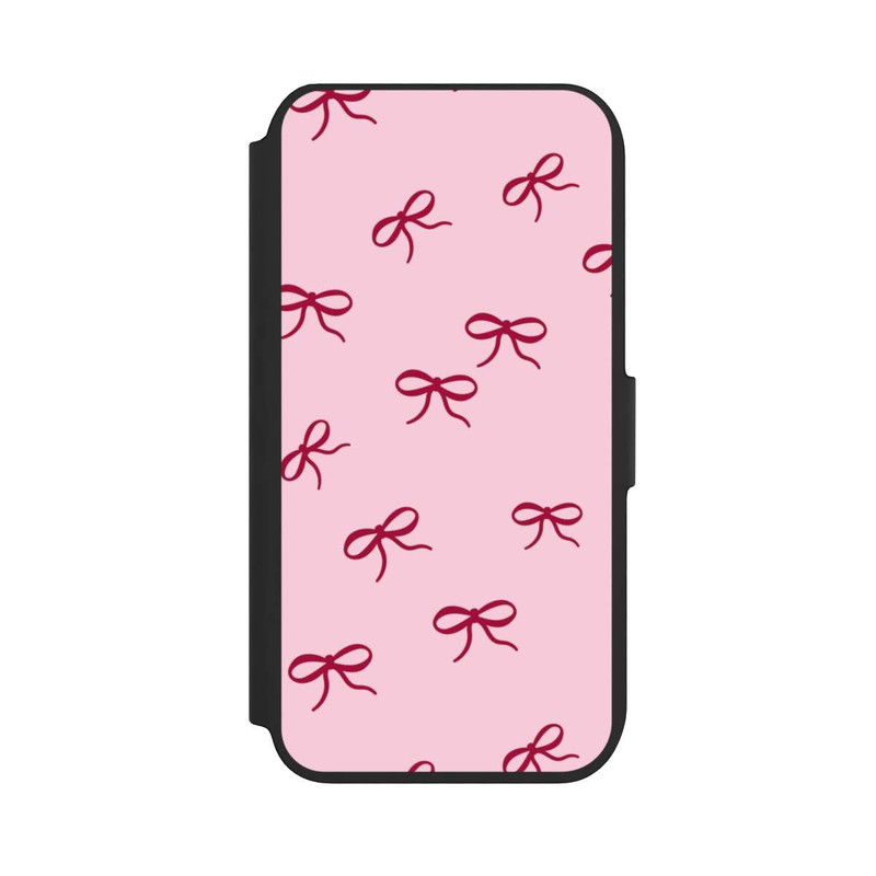 iPhone SE 2022 NIVOflip Bows Red Pink Pattern