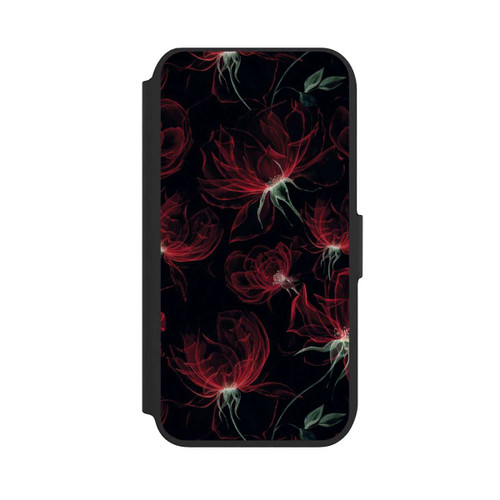 Apple iPhone SE (2022) NIVOflip Tapete mit roten Blumen
