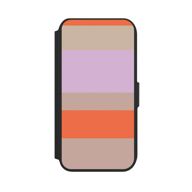 iPhone SE 2022 NIVOflip Moca Lila Orange Stripes
