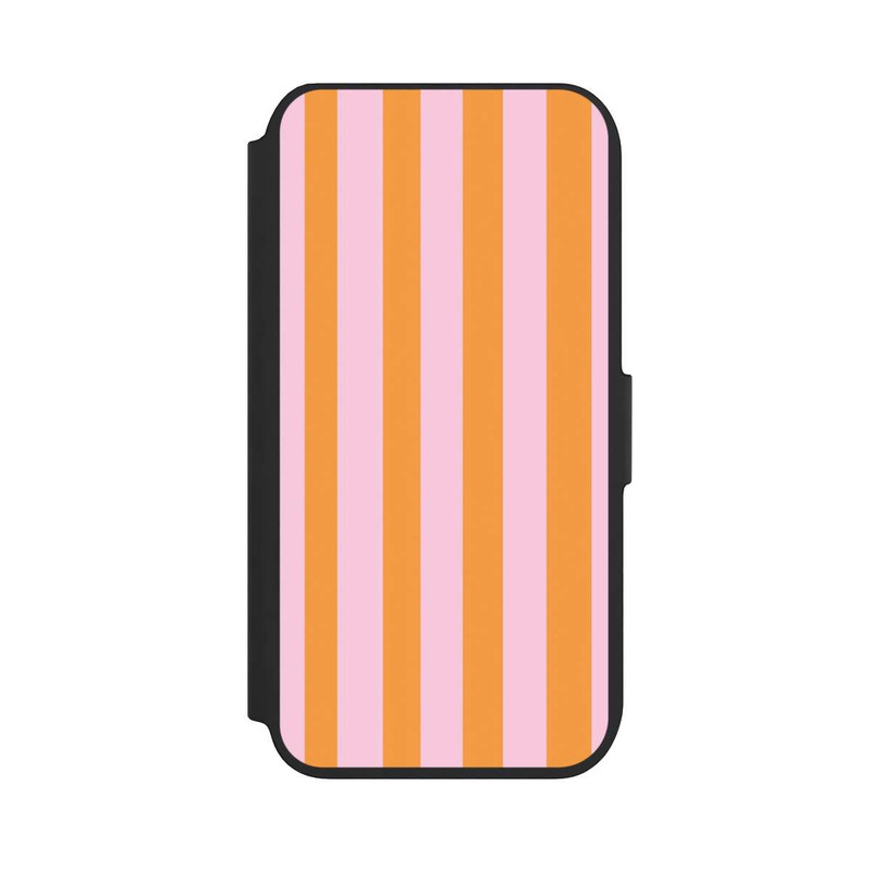 iPhone SE 2022 NIVOflip Orange Rosa Streifen