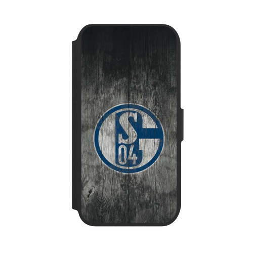 Apple iPhone SE (2022) NIVOflip Schalke 04 Holz Look