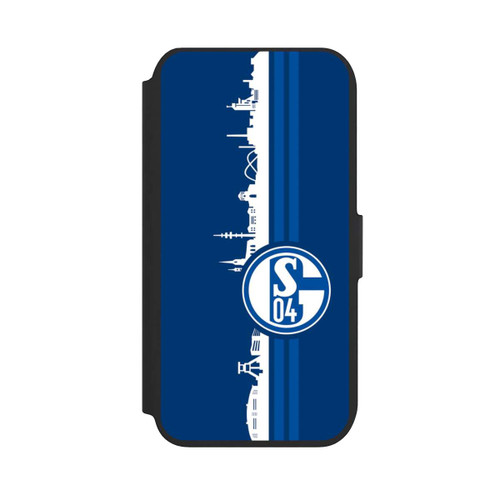 Apple iPhone SE (2022) NIVOflip Schalke 04 Skyline Blau