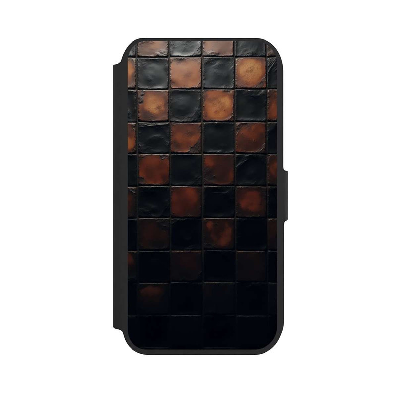 iPhone SE 2022 NIVOflip Checked Pattern Metallic Look with AI