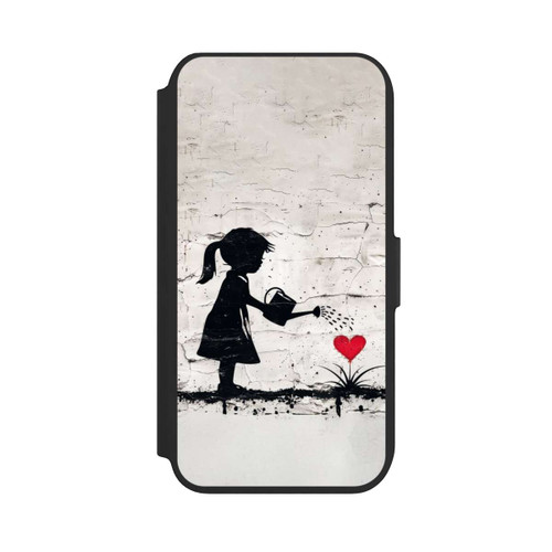 Apple iPhone SE (2022) NIVOflip Girl Watering Bunch of Flowers 