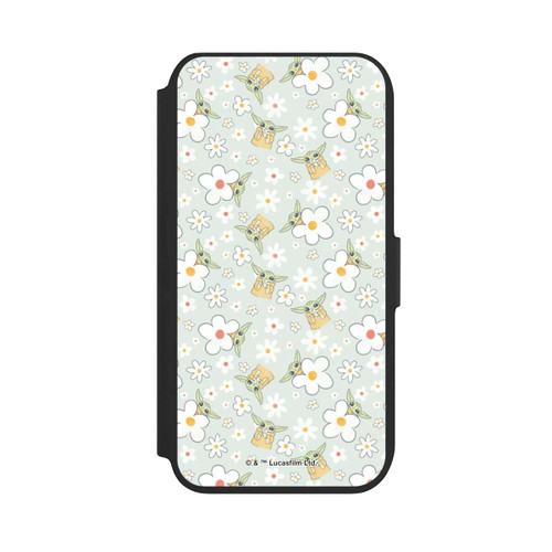 Apple iPhone SE (2022) NIVOflip Baby Yoda Blumen Muster