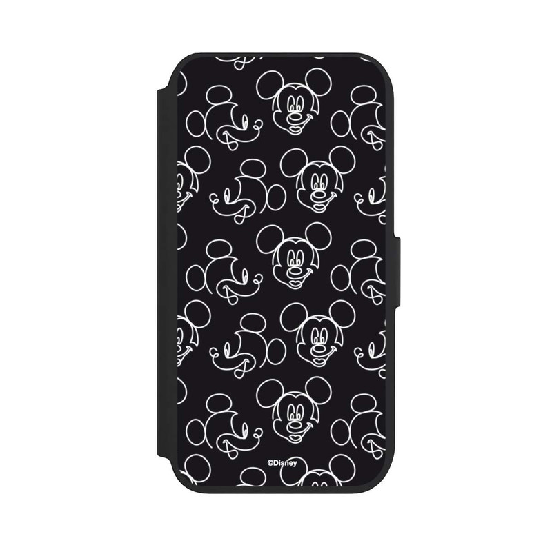 iPhone SE 2022 NIVOflip Disney Mickey Faces Black Line Art Pattern