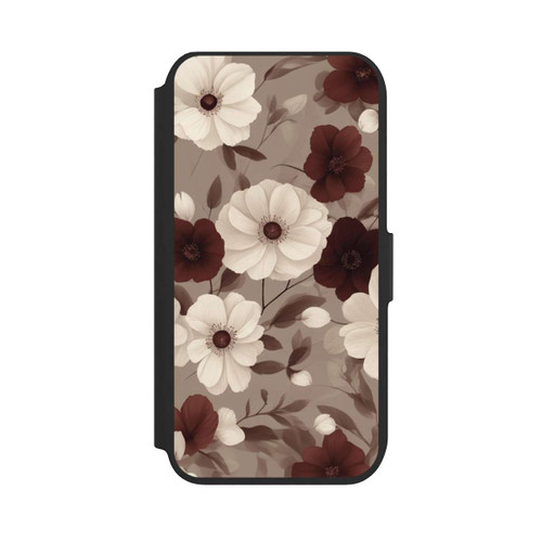 Apple iPhone SE (2022) NIVOflip Negative Flower Bordeaux White with AI