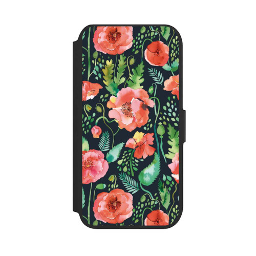 Apple iPhone SE (2022) NIVOflip Mohnblumen Dunkle Wildnis