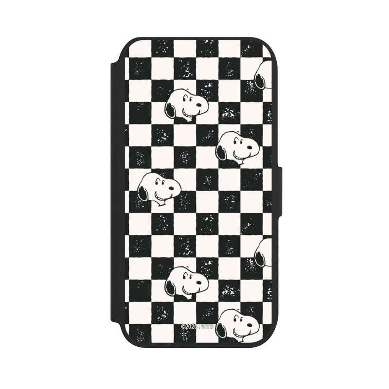 iPhone SE 2022 NIVOflip Snoopy Heads Checked Pattern