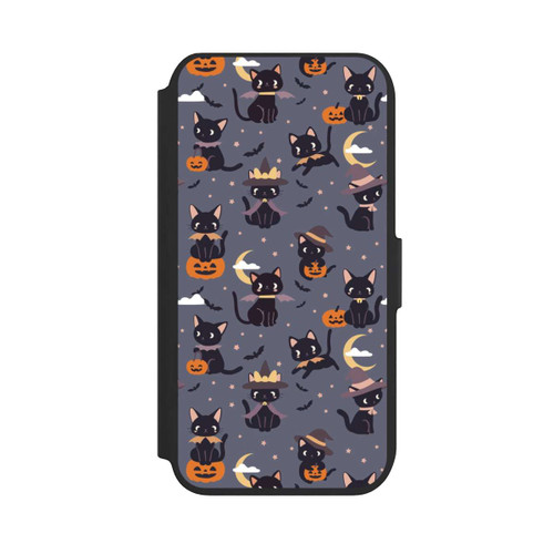 Apple iPhone SE (2022) NIVOflip Cute Halloween Witch Cats and Pumpkins