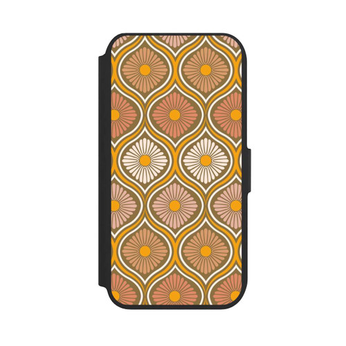 Apple iPhone SE (2022) NIVOflip Groovy 70s Retro Mid-Century Daisy Flowers