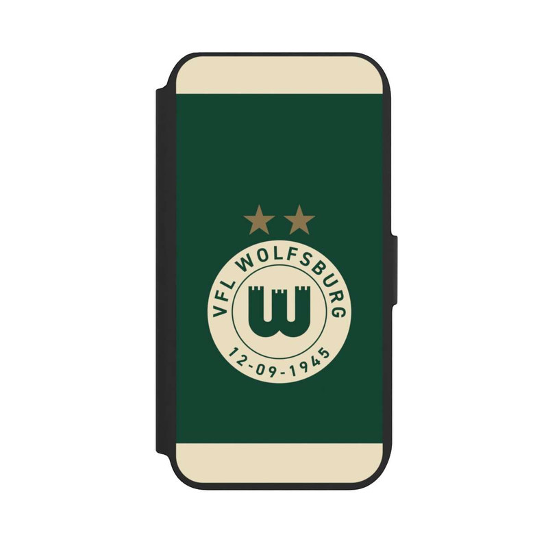 iPhone SE 2022 NIVOflip VfL Wolfsburg 80 Jahre Logo Frauen Streifen