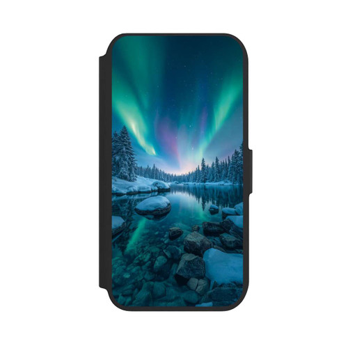 Apple iPhone SE (2022) NIVOflip Aurores boréales Briller avec IA