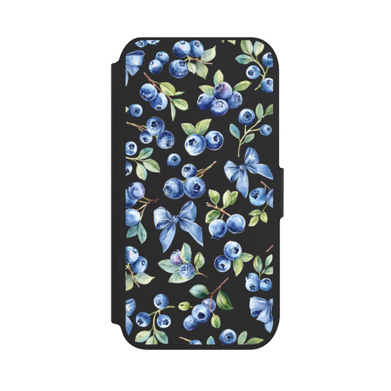 iPhone SE 2022 NIVOflip Blaubeere Schleifen Transparent mit KI