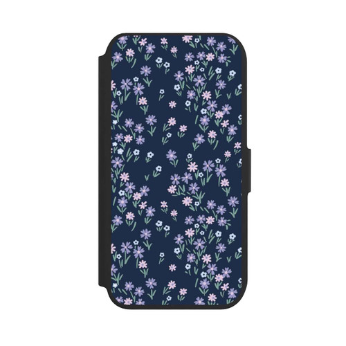 Apple iPhone SE (2022) NIVOflip Dark Blue Floral Theme