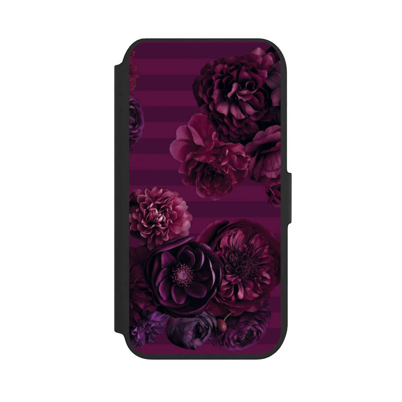 iPhone SE 2022 NIVOflip Majestic Baroque Blossom Dream Burgundy Pink mit KI