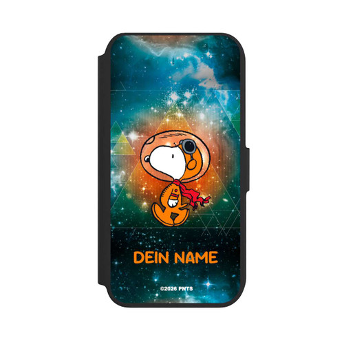 Apple iPhone SE (2022) NIVOflip Snoopy Voyageur de l'espace Personnalisable
