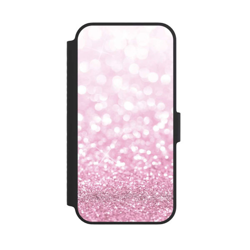 Apple iPhone 14 NIVOflip Pluie de paillettes roses look