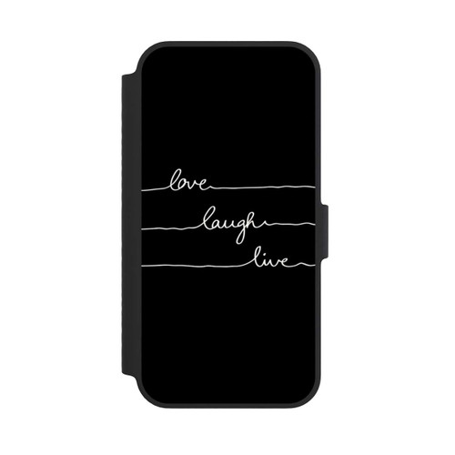 Apple iPhone 14 NIVOflip Love Laugh Live weiß/schwarz