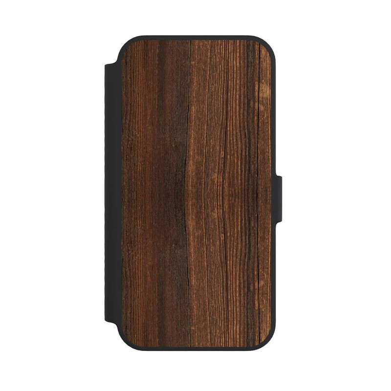 iPhone 14 NIVOflip Look Bois de Noyer