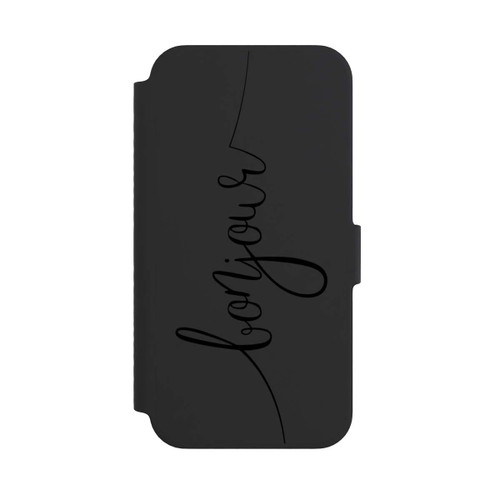 Apple iPhone 14 NIVOflip Bonjour Schwarz ohne Hintergrund