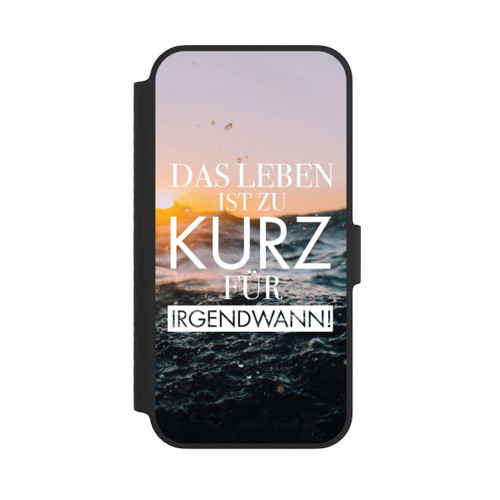 Apple iPhone 14 NIVOflip Leben zu Kurz für Irgendwann