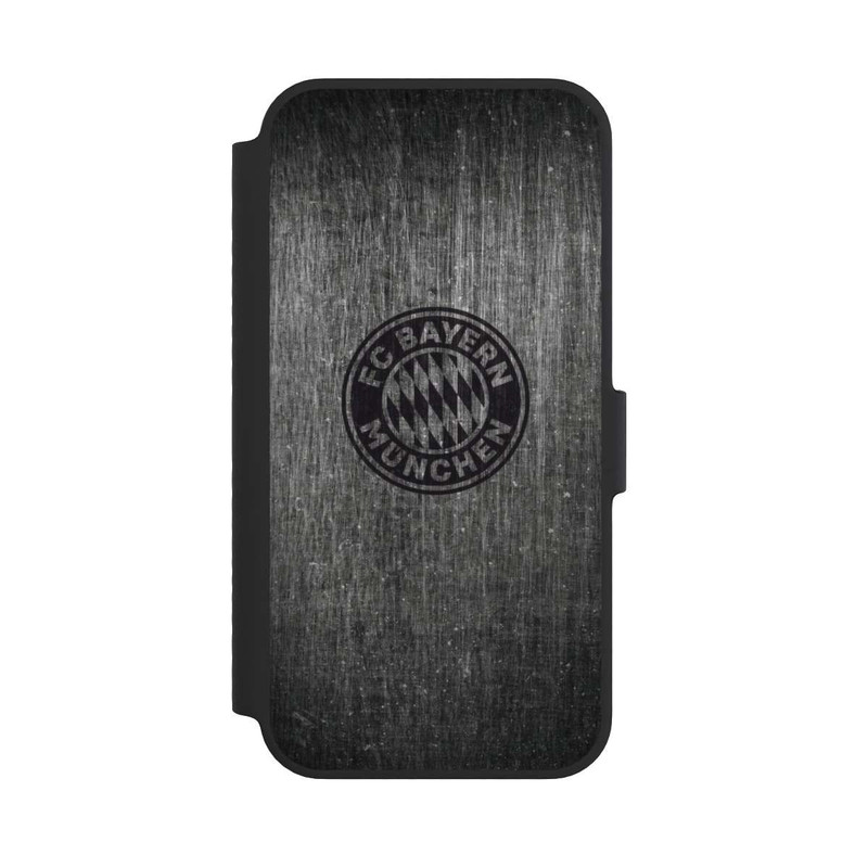 iPhone 14 NIVOflip Metalllook FCB Logo einfarbig