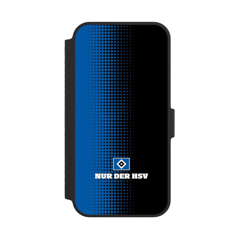iPhone 14 NIVOflip Nur der HSV - Rautenraster Schwarz