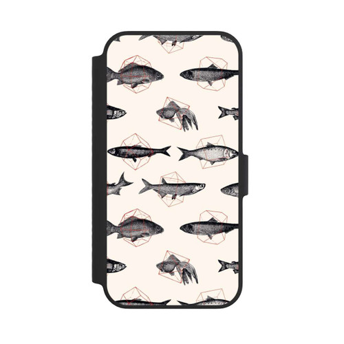 Apple iPhone 14 NIVOflip Fische in Geometrie