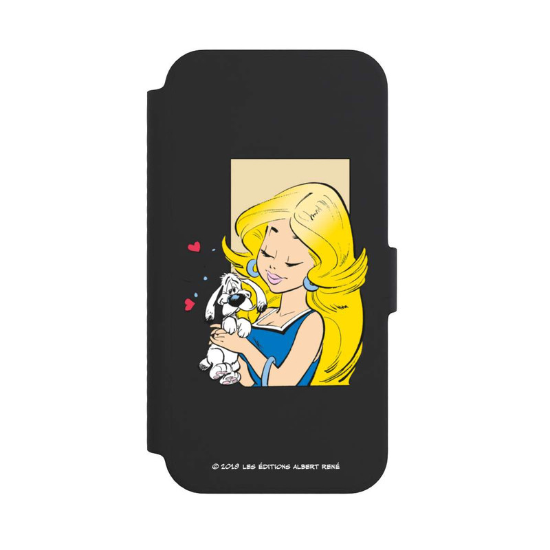 iPhone 14 NIVOflip Falbala et Idéfix Amoureux Transparent