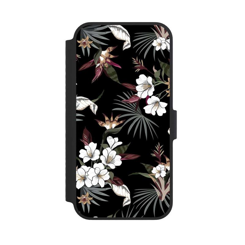 iPhone 14 NIVOflip Flowers Black