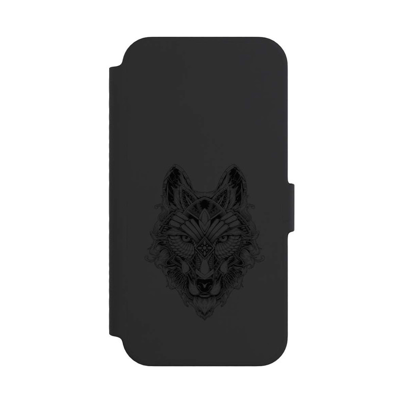 iPhone 14 NIVOflip Wolf Mandala ohne Hintergrund