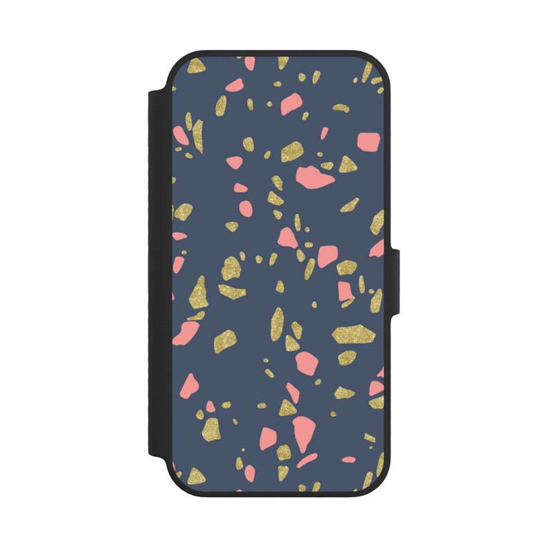 iPhone 14 NIVOflip Terazzo Gold-Optik