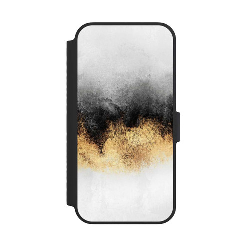 Apple iPhone 14 NIVOflip Grauer Himmelstaub Golddruck
