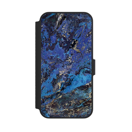 Apple iPhone 14 NIVOflip Lapislazuli blau und gold