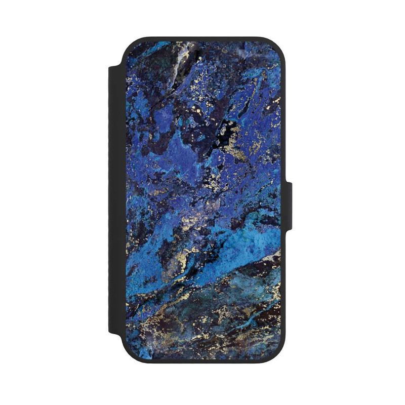 iPhone 14 NIVOflip Lapislazuli blau und gold