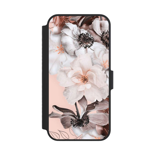 Apple iPhone 14 NIVOflip Mur de fleurs roses