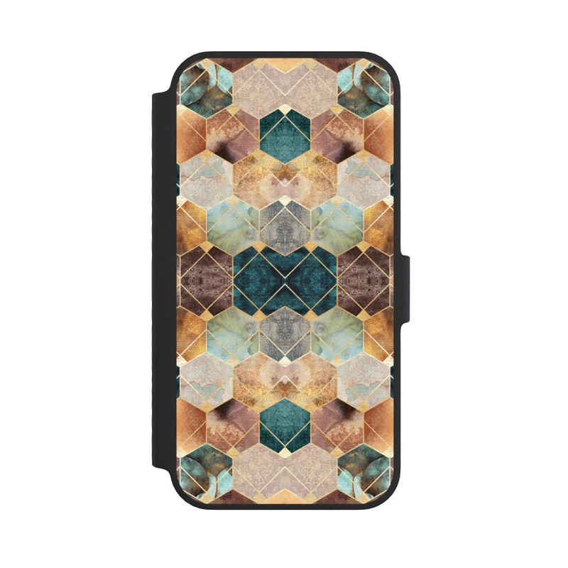 iPhone 14 NIVOflip Hexagones et diamants naturels