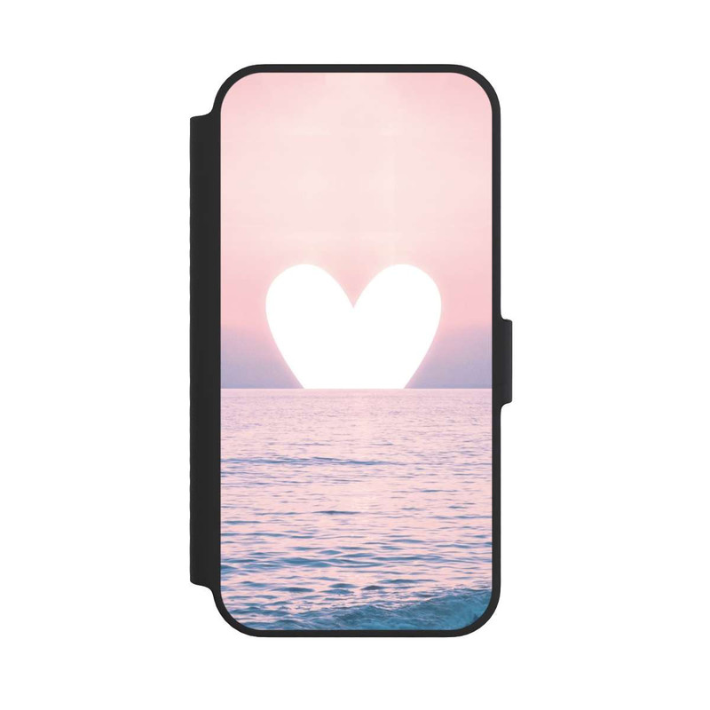 iPhone 14 NIVOflip Herz-Sonnenuntergang