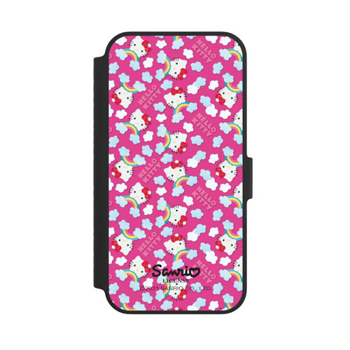 Apple iPhone 14 NIVOflip Hello Kitty Regenbogenmuster