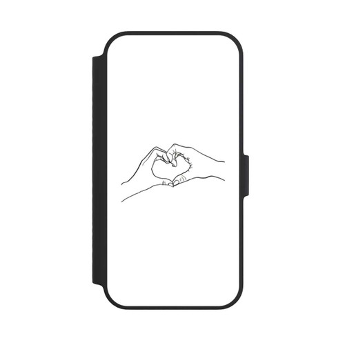 Apple iPhone 14 NIVOflip Herz Hände Line Art