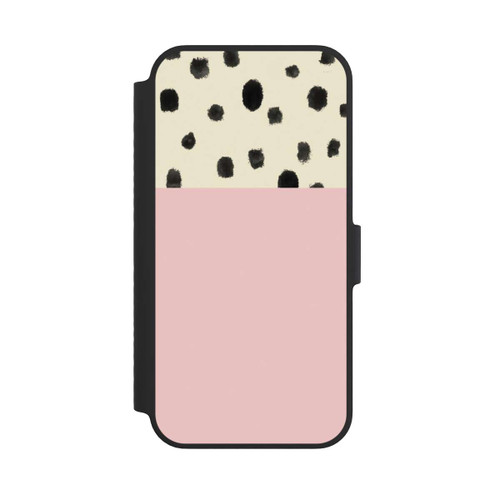 Apple iPhone 14 NIVOflip Punkte und Rosa