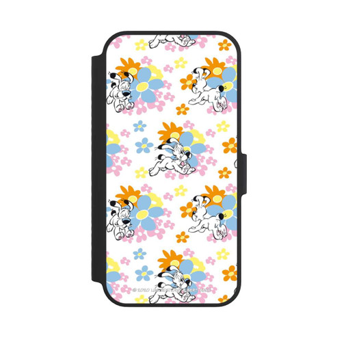 Apple iPhone 14 NIVOflip Idéfix sur fleurs colorées