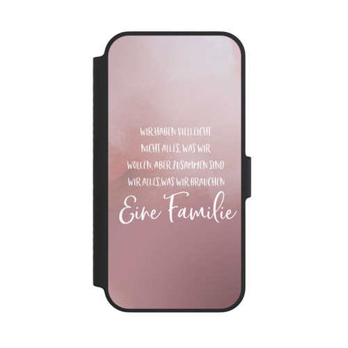 Apple iPhone 14 NIVOflip Eine Familie Altrosa
